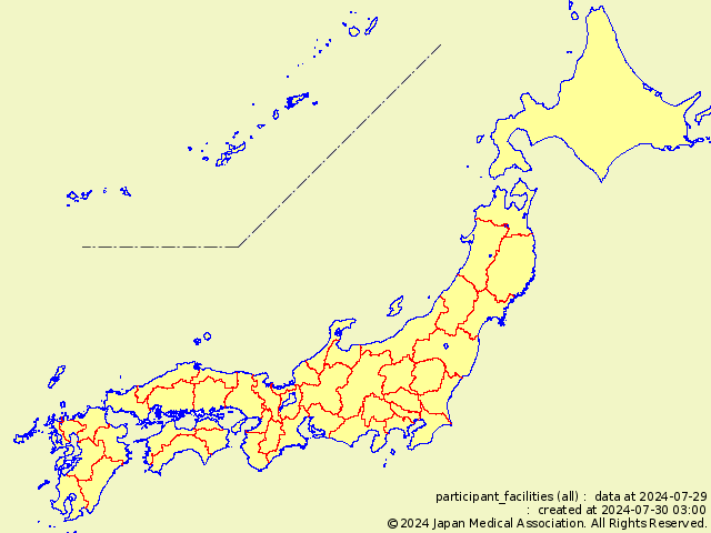 医療機関の分布地図