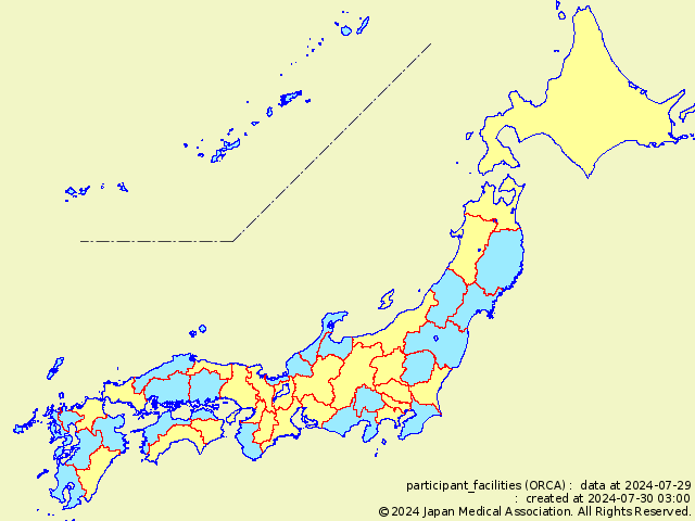 医療機関の分布地図